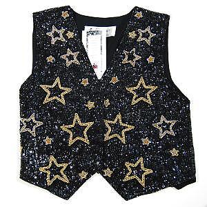 VE163: Starry Night Sequin Vest