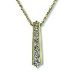 NC113: Tiffany-Style CZ Necklace