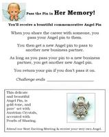Pass the Pin Angel Promotion Flyer