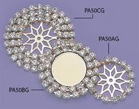 PA50C: Triple Row Crystal Enhancer in Silver or Gold