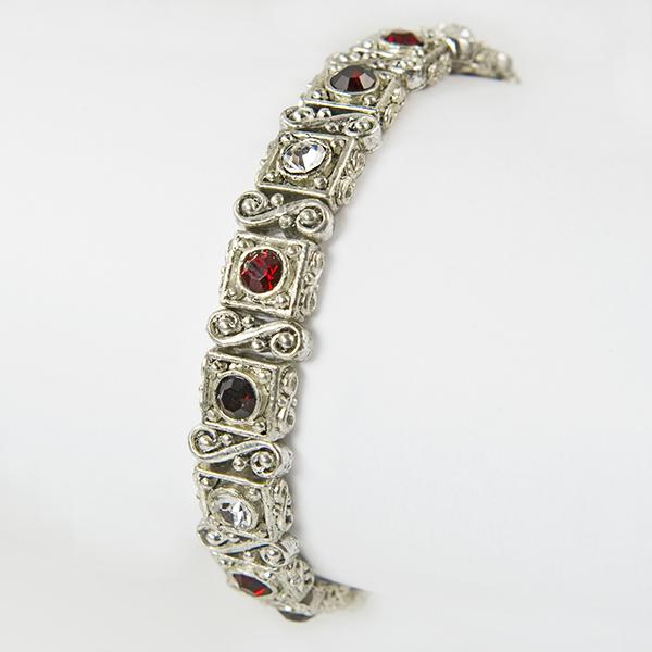 BR155R: Red Crystal Stretch Bracelet