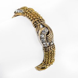 BR301: Gold Yurmanesque Bracelet
