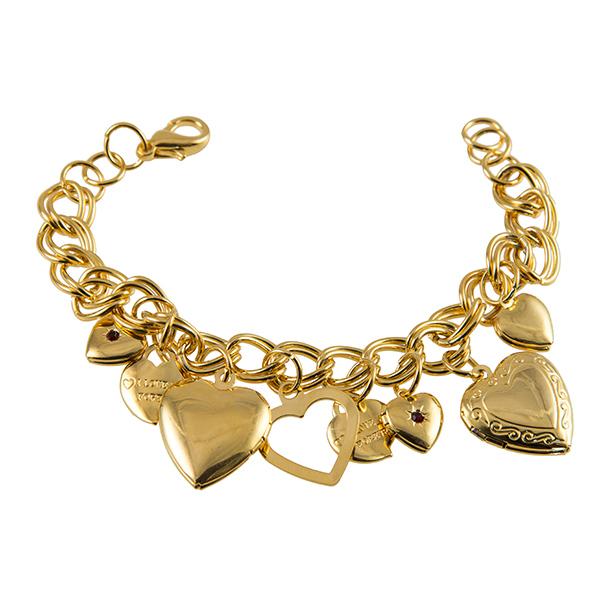 BR317:Golden Heart Bracelet