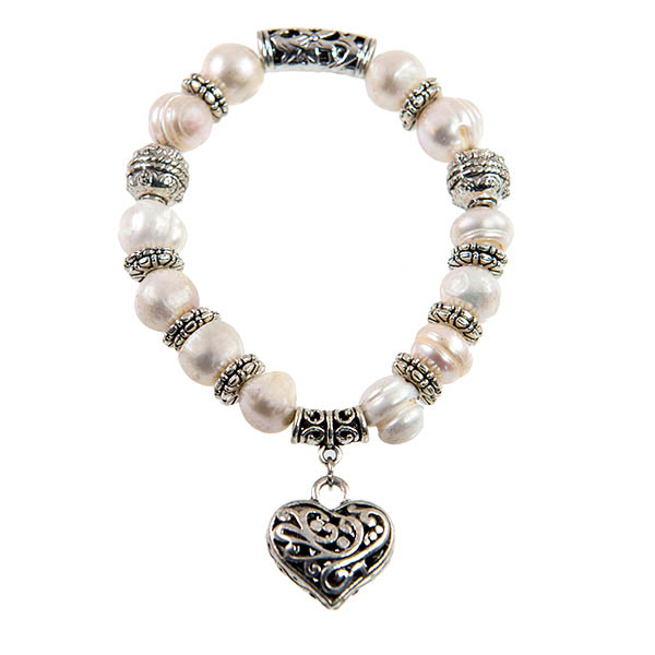 BR383: Natural Pearl Bracelet