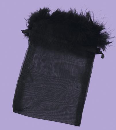 BXP023N: Navy Feather Gift Pouch