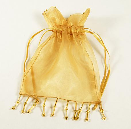 BXP034: Beaded Organza Pouch in Three Colors