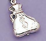 CH04: Money Bag Charm in Gold or Silver