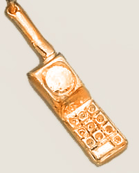 CH115: Cell Phone Charm in Silver or Gold