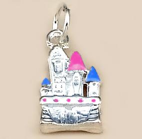 CH193: Castle Charm in Gold or Silver