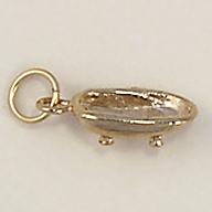CH211: Tub Charm in Gold or Silver