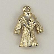 CH216: Fur Coat Charm in Gold or Silver