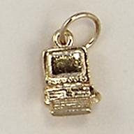 CH219: Computer Charm in Gold or Silver