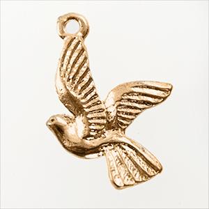 CH258: Dove Charm in Gold or Silver