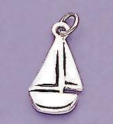 CH83S: Silver Sailboat Charm