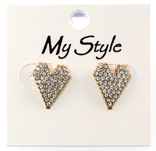 CL204: Crystal Heart Earrings
