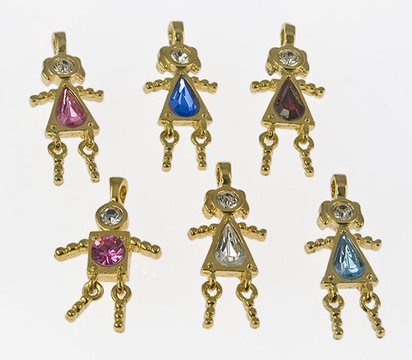 CL73: Assorted Girlfriends Charms (6 Count)