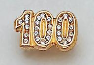 DC100: #100 Bar Pin with Pave Set Crystals 
