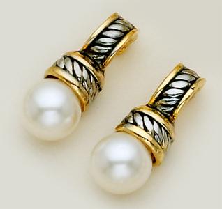 EA270: Pearl Stud Brightonesque Style Earrings