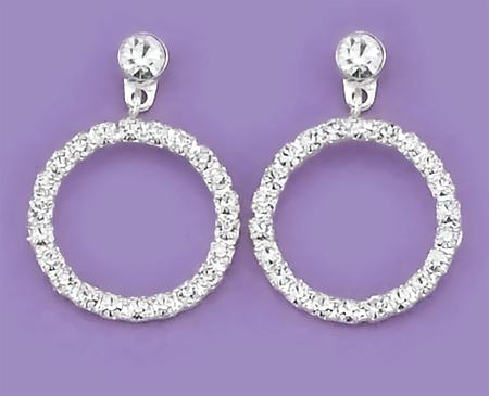 EA446: Circle of Excellence Crystal Earrings