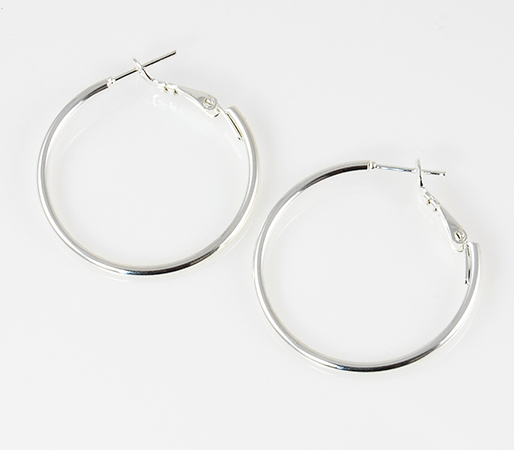 EA501: Hoop Earrings in Silver or Gold