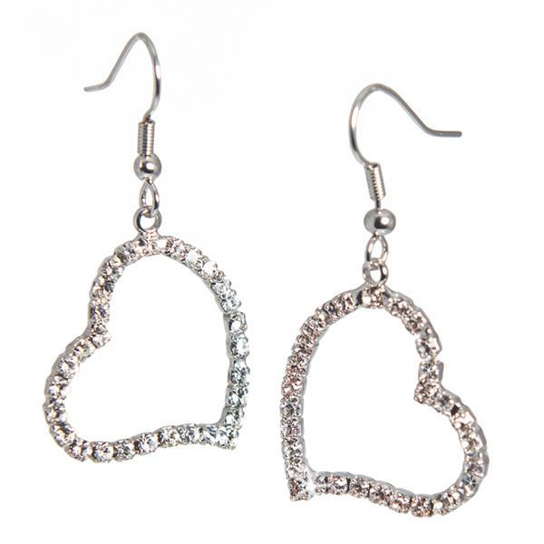 EA609: Crystal Heart Earrings