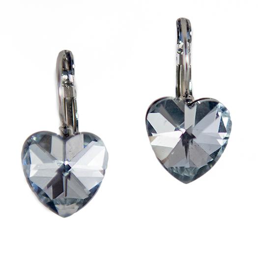 EA676: Crystal Heart Earrings