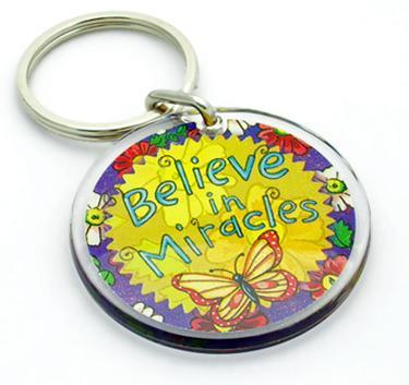 KE45CL: Believe In Miracles Keychain