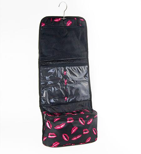 LL07: Lip Cosmetic Makeup/ Lingerie Travel Bag (Also in Pink & White Polka Dots)