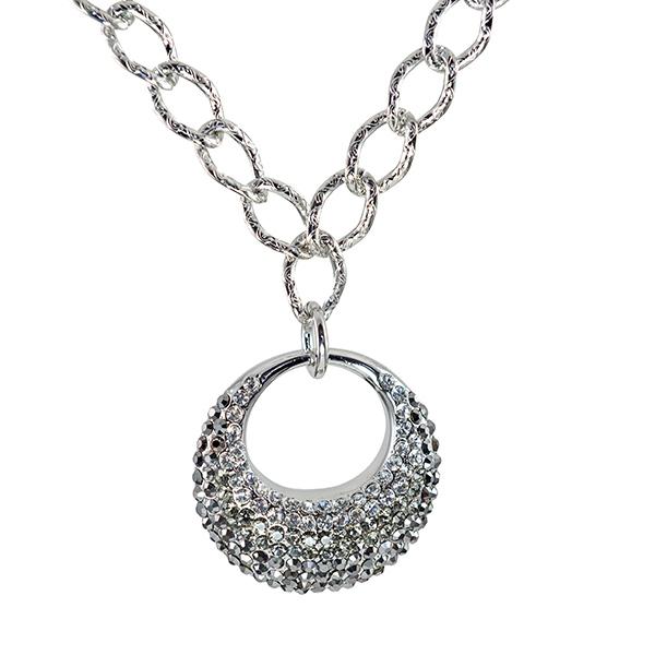 NA271: Austrian Crystal Circle Necklace