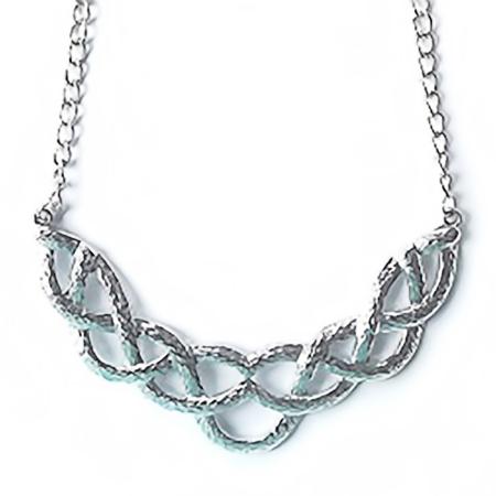 NA277: Woven Silver Necklace