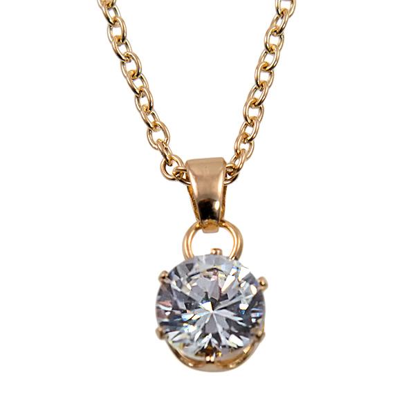 NA282: Elegant Solitaire or Heart Necklace