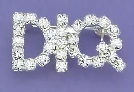 PA22: DIQ Austrian Crystal Pin in Clear or Pink