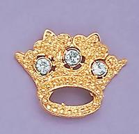 PA318: Jeweled Crown Pins, various colors
