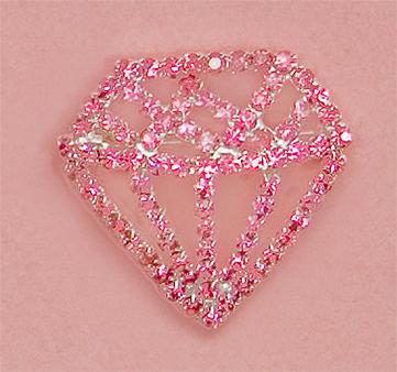PA427P: Crystal Pink Diamond Pin