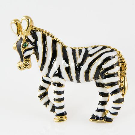 PA568: Exotic Enamel Zebra Pin