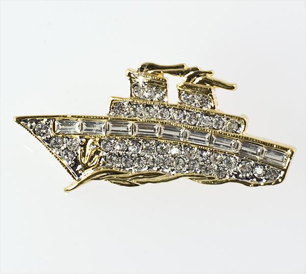 PA576: Crystal Ship Pin
