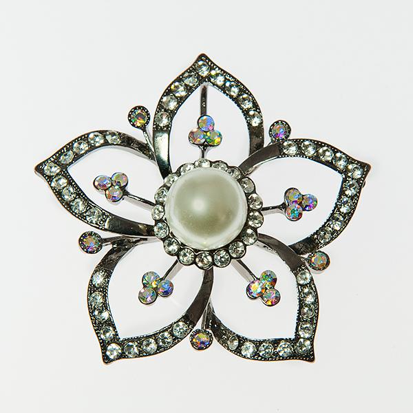 PA591: Floral Baroque Pin/Pendant