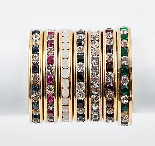 RA53: Eternity Band Colored CZ Ring (Available in Pink, Red, Green, Blue)