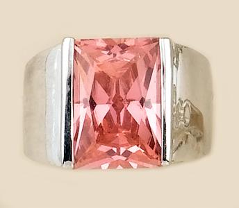 RA84: Million Dollar Pink Ice CZ Ring