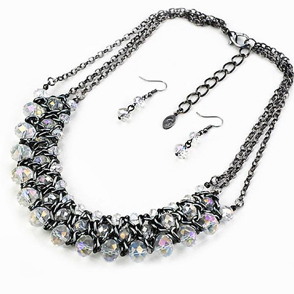 SN266:Diamond Necklace Set