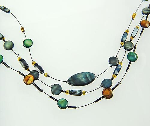 SNT154: Dark Blue & Jade Mother of Pearl Set