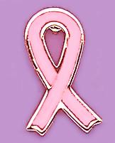 TA55P: Pink Cancer Remembrance Ribbon Tack 