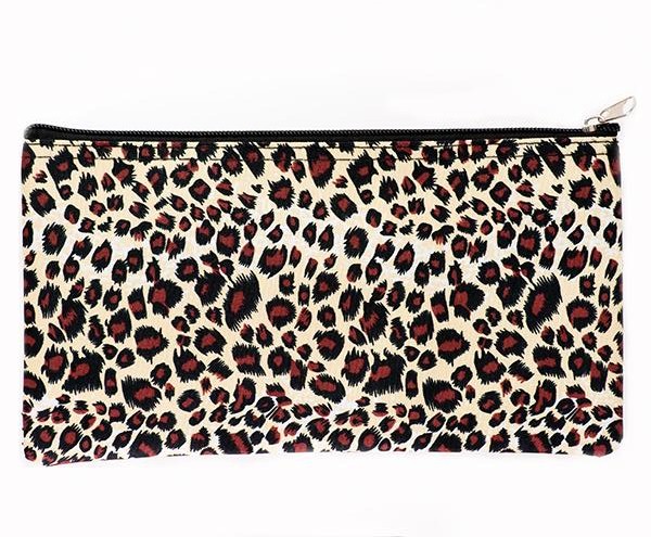 leopard print money purse